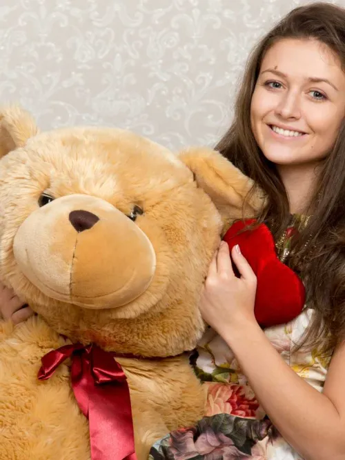Stuffed heart bear