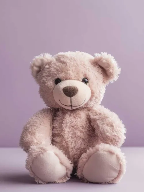 Pink browny little bear doll