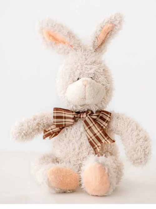 White rabbit bear doll