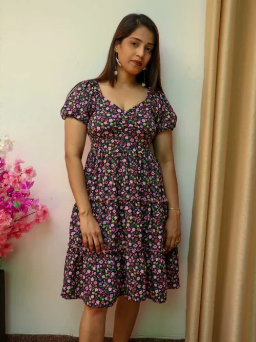 Royal Puff Charm Dress