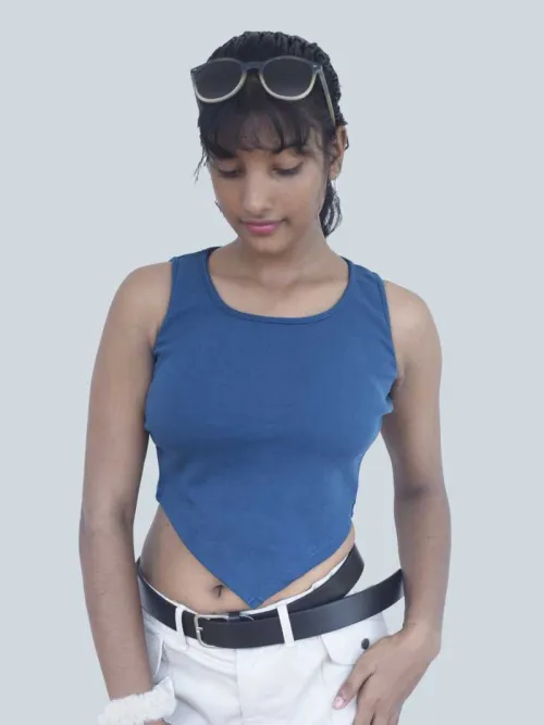 Green Crop Top