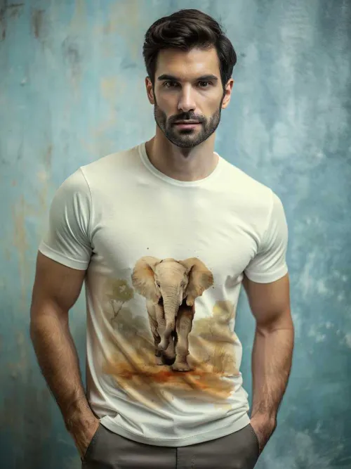 Elephant Printed on front