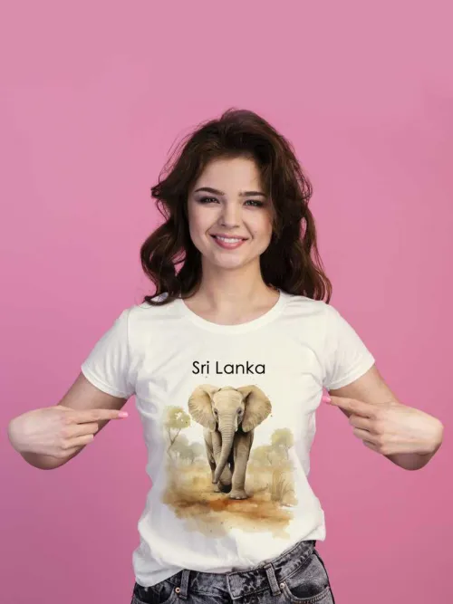 Elephant Printed | white