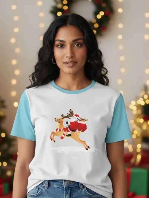 Flying Santa Two one TShirt