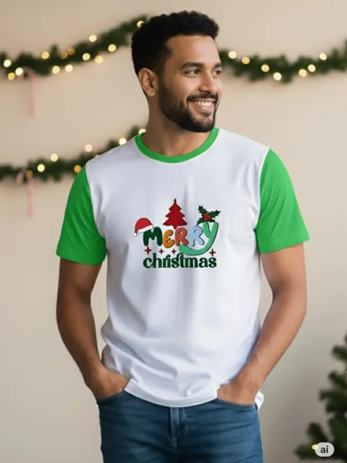 Merry Christmas Two Tone | Green