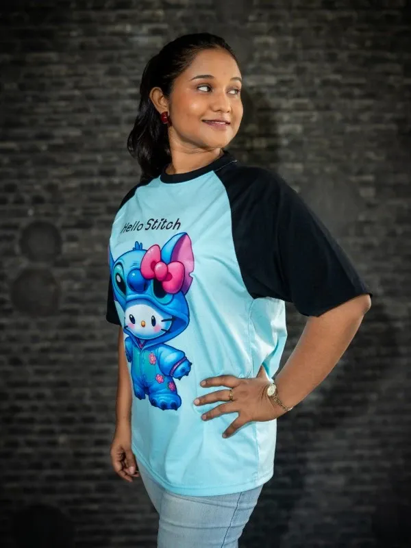 Stitch coated Hello Kitty