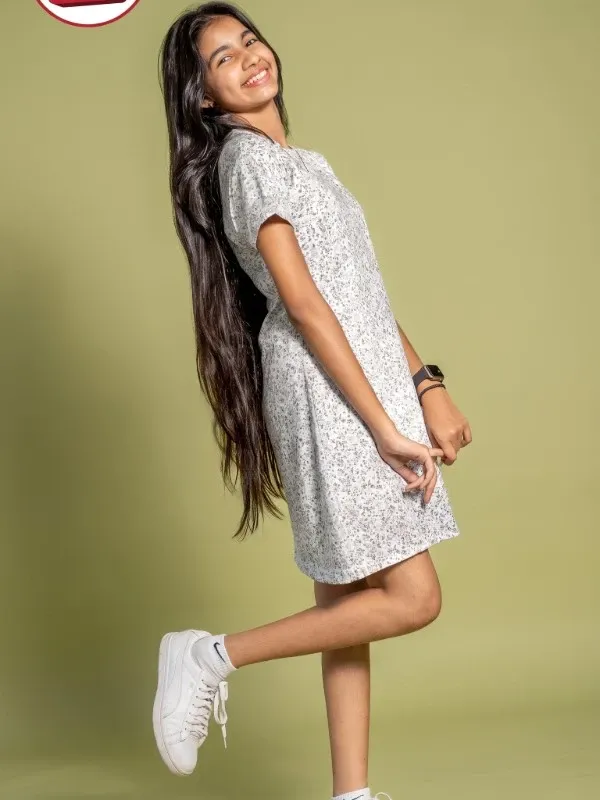 Floral T-shirt Frock