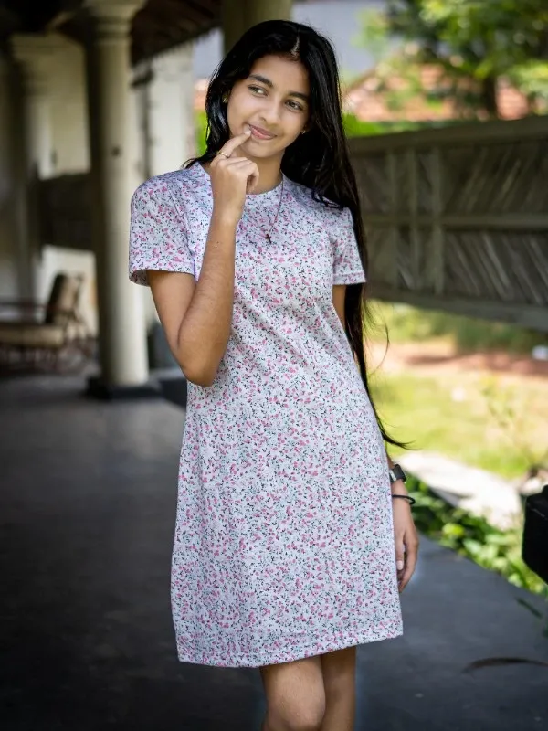 Floral T-shirt Frock